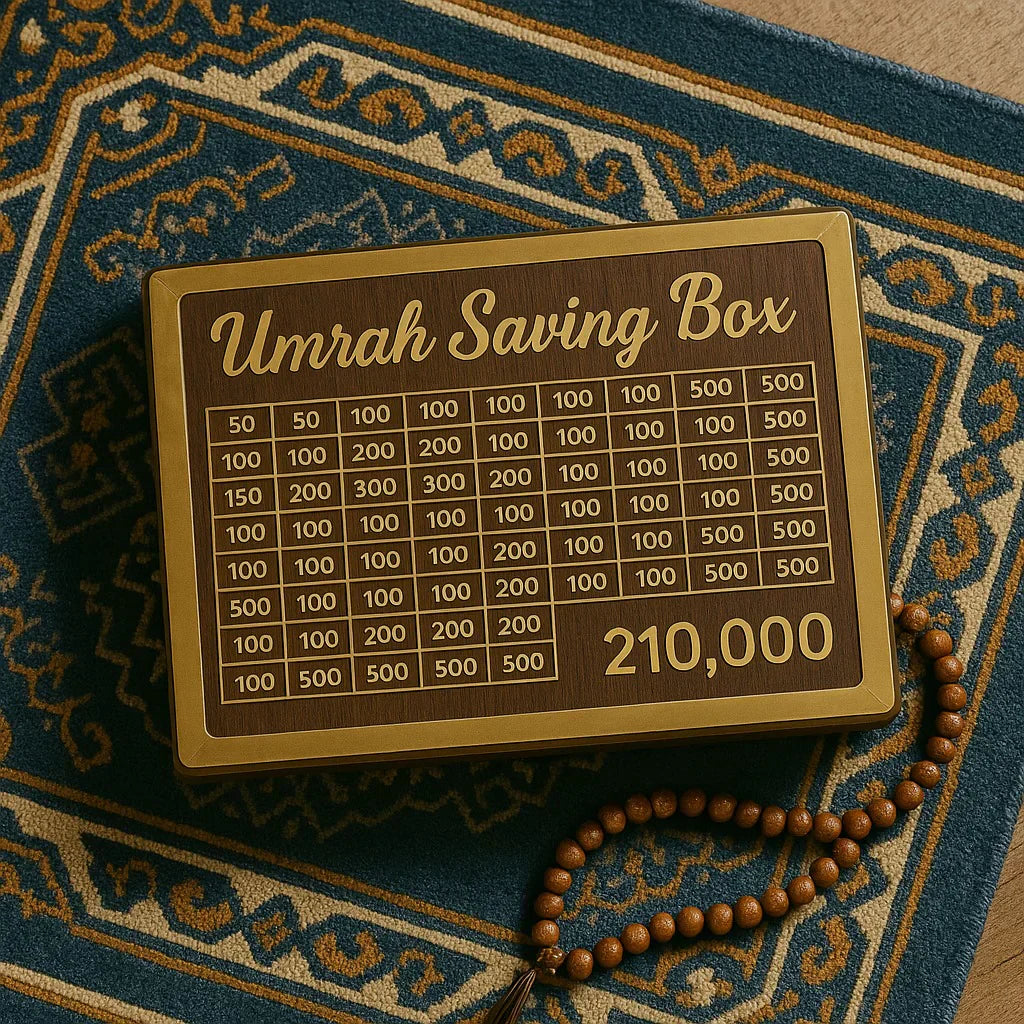 Umrah Saving Box - Save 210,000 for Umrah